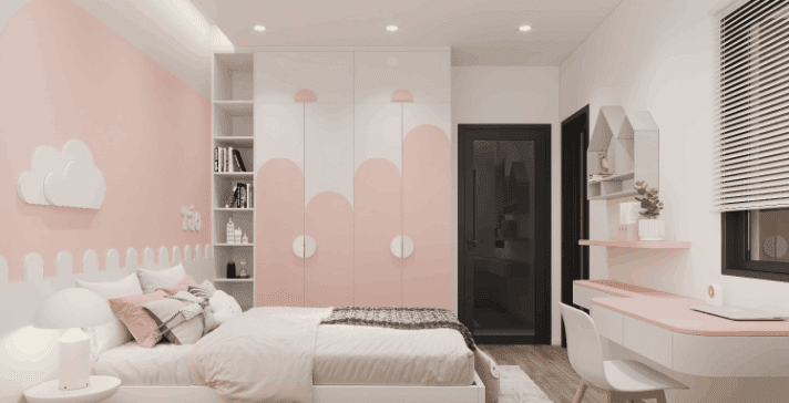 Decor phòng ngủ màu hồng