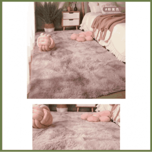 Thảm lông trải sàn decor phòng ngủ