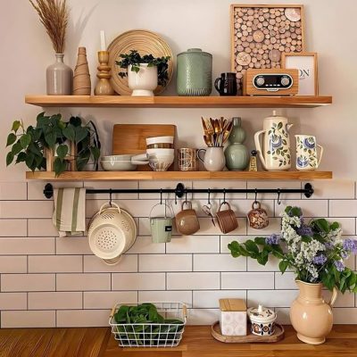 Decor phòng bếp vintage bởi đồ cũ được tận dụng